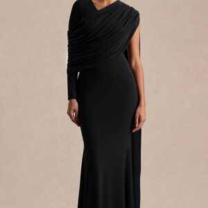 Sophisticated One-Shoulder Black Dress